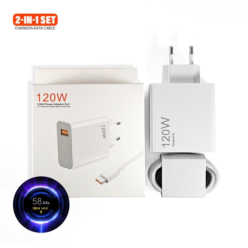 Chargeur Rapide GaN PD Mural USB Type C UE 33W 67W 120W pour iPhone Xiaomi Samsung Android – Accessoires Mobiles – Chargeurs pour Téléphone Portable